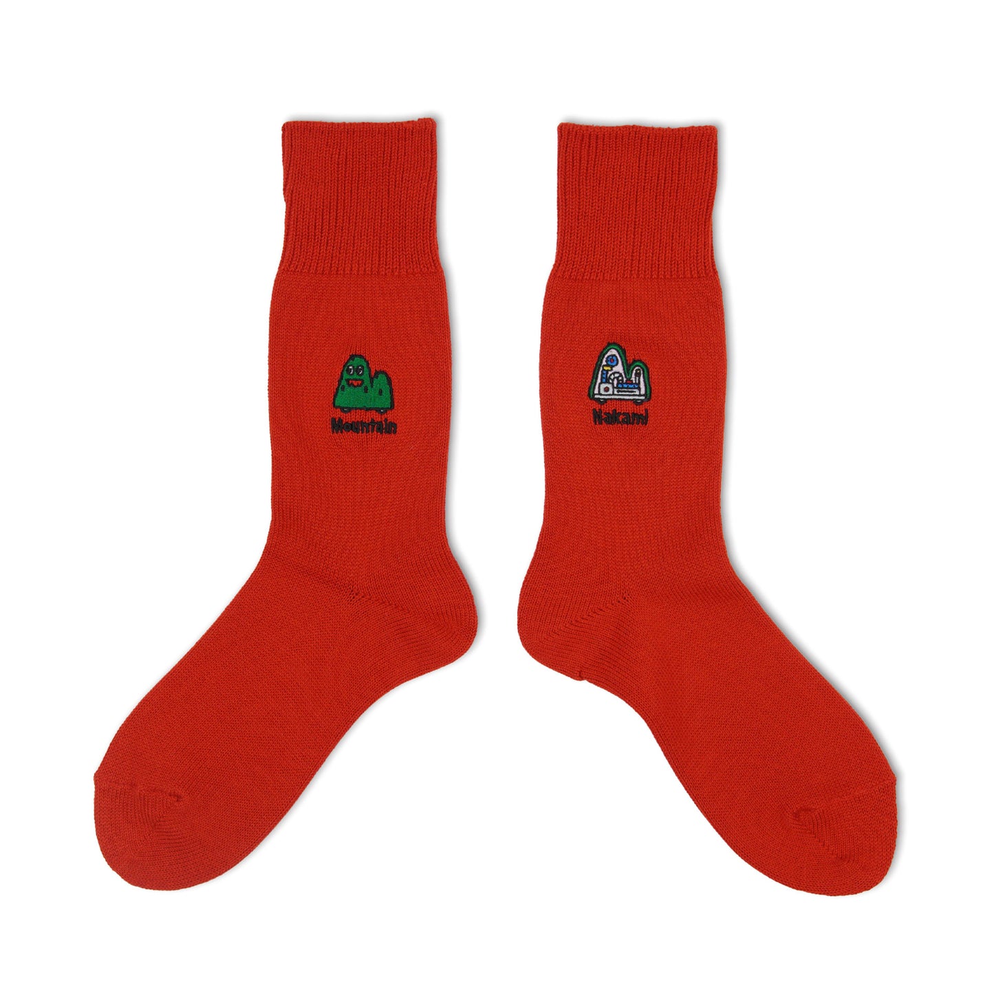 NEGOSOCKS CREW SOCKS Mountain RED
