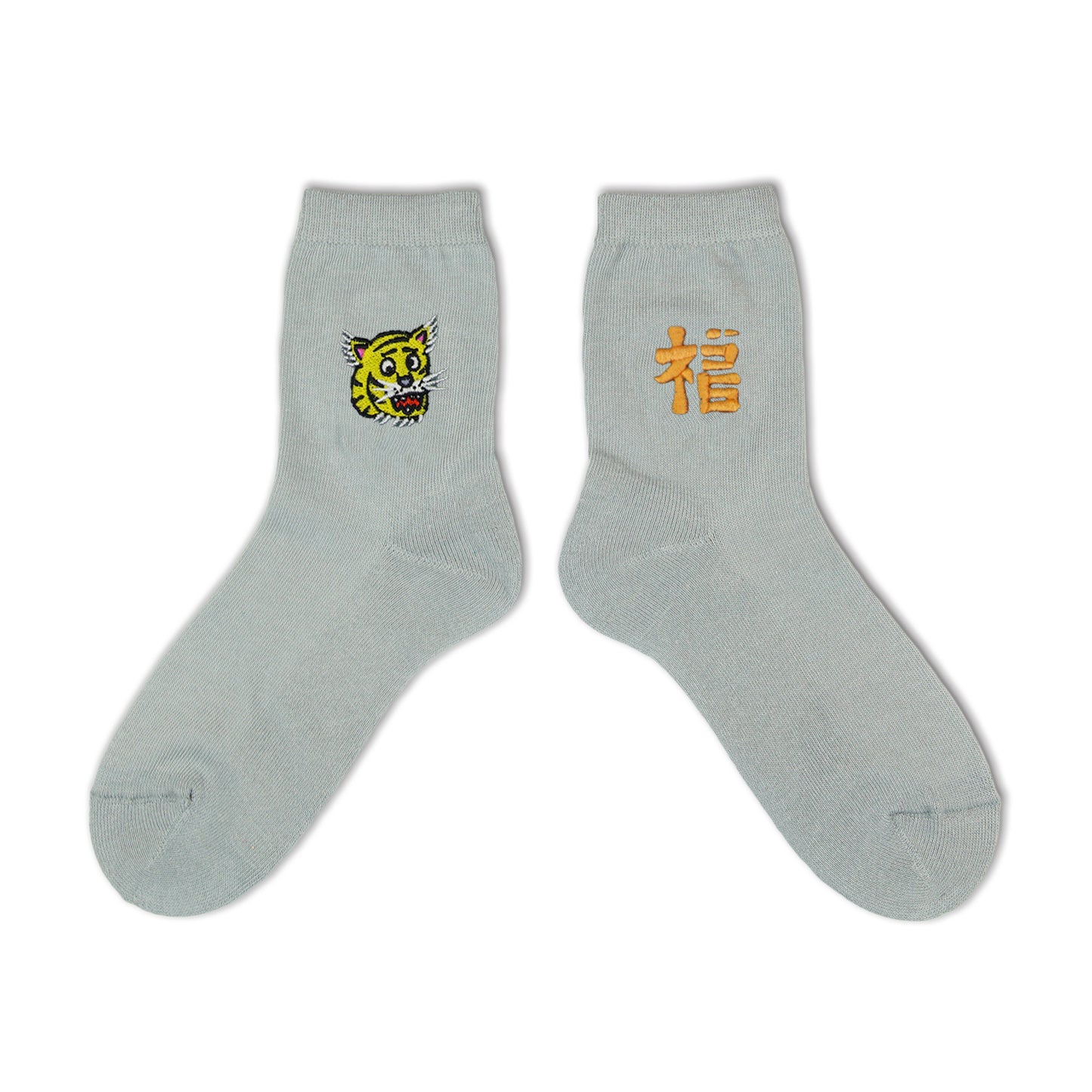 NEGOSOCKS パイルソックス 虎×福 GRAY