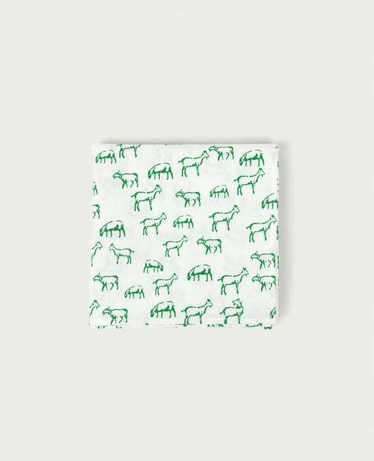 Earth ment(アースメント) アニマルハンカチ ヤギ