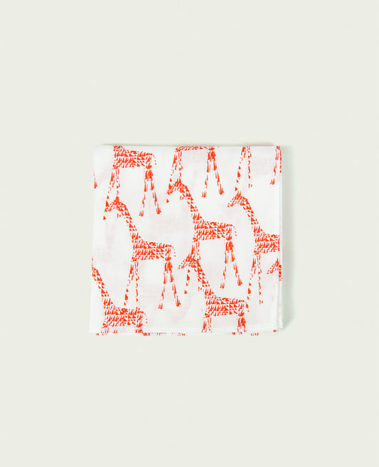 Earth ment(アースメント) アニマルハンカチ キリン