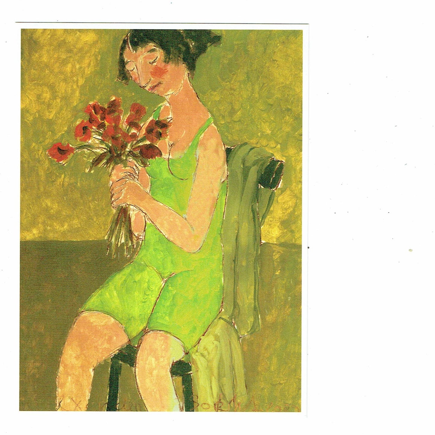 ALEXANDER ポストカード-Girl With Frowers- / CATACANA(カタカナ)