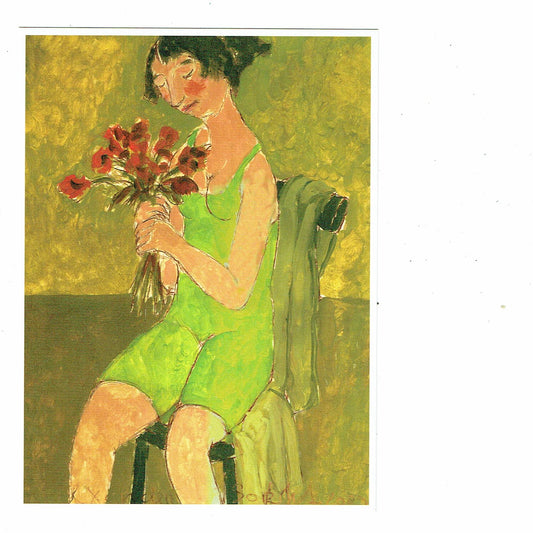 ALEXANDER  ポストカード-Girl With Frowers-  / CATACANA(カタカナ)