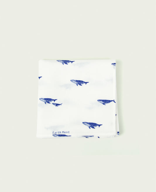 Earth ment(アースメント) アニマルハンカチ クジラ