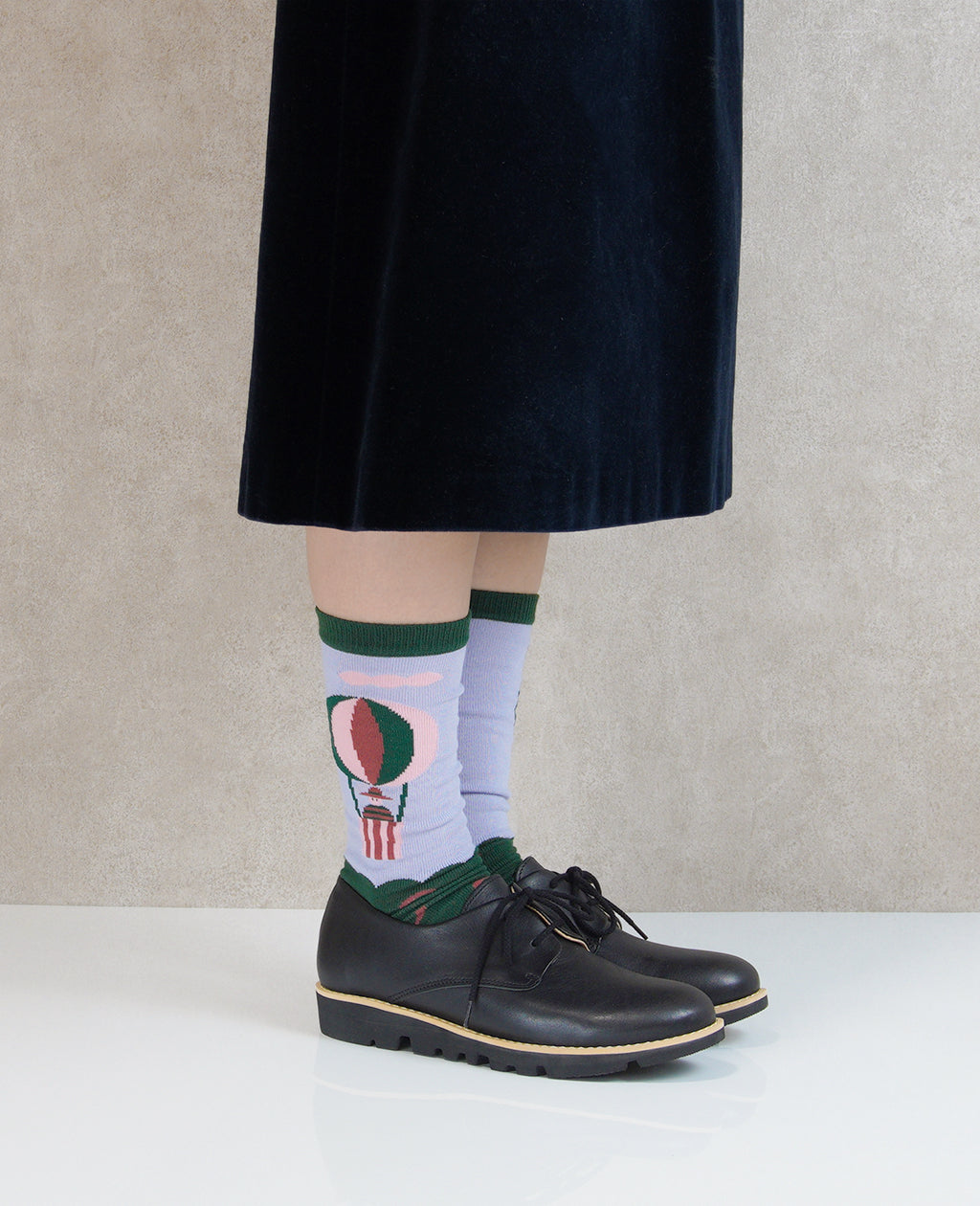 materi(マテリ) Socks | balloon(ますたにあやこ)Green