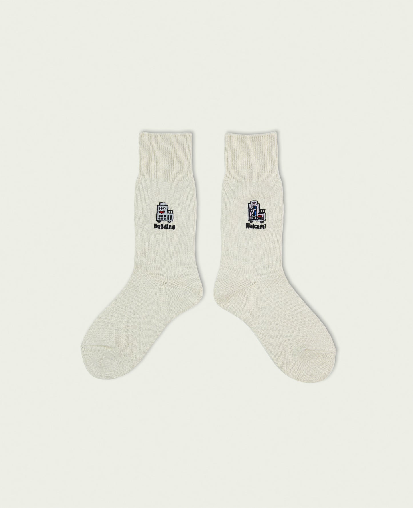 NEGOSOCKS CREW SOCKS Building NATURAL