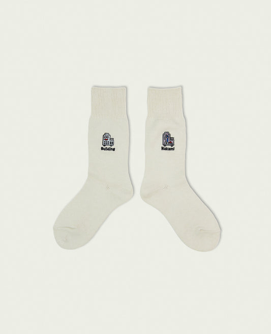 NEGOSOCKS CREW SOCKS Building NATURAL