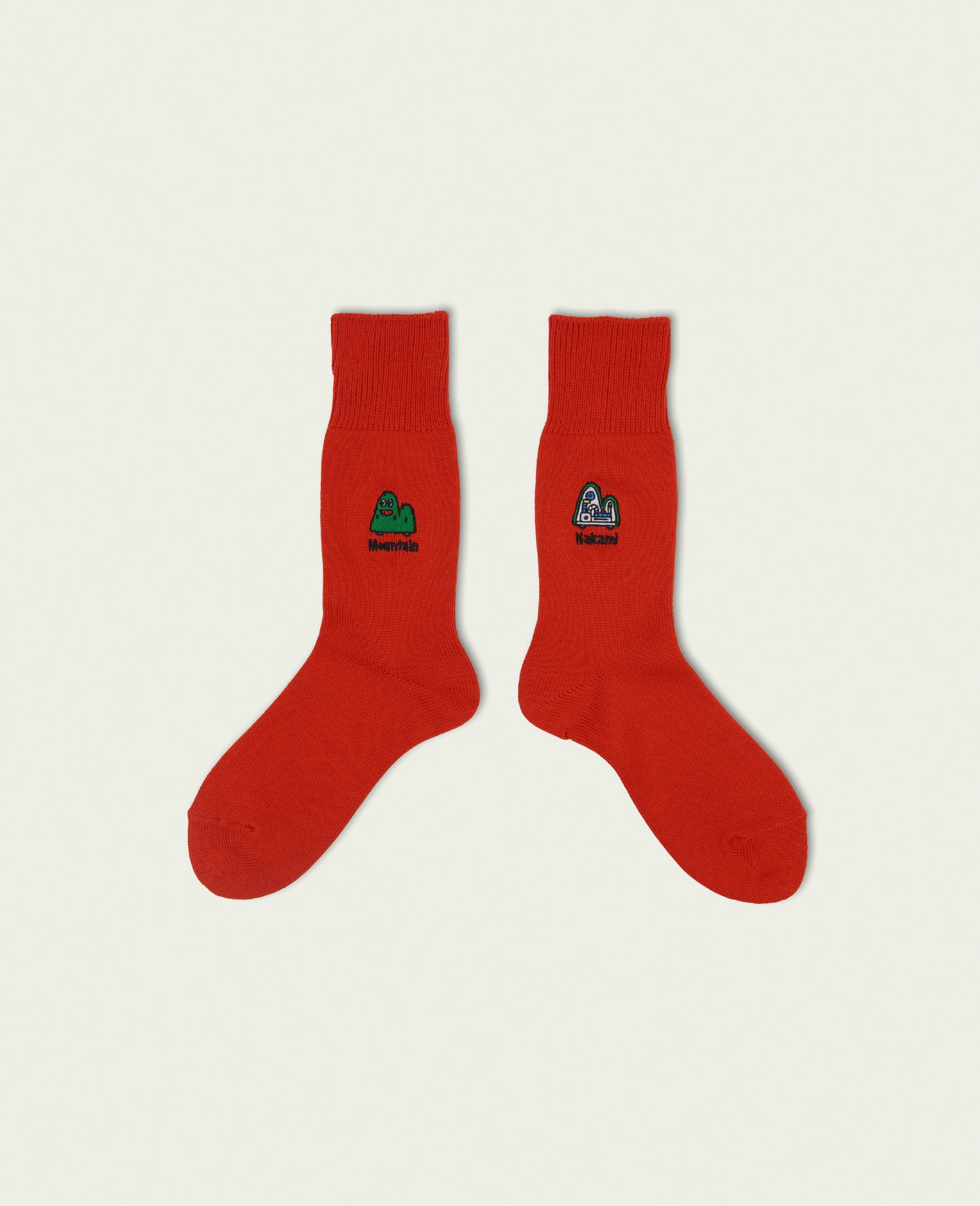 NEGOSOCKS CREW SOCKS Mountain RED