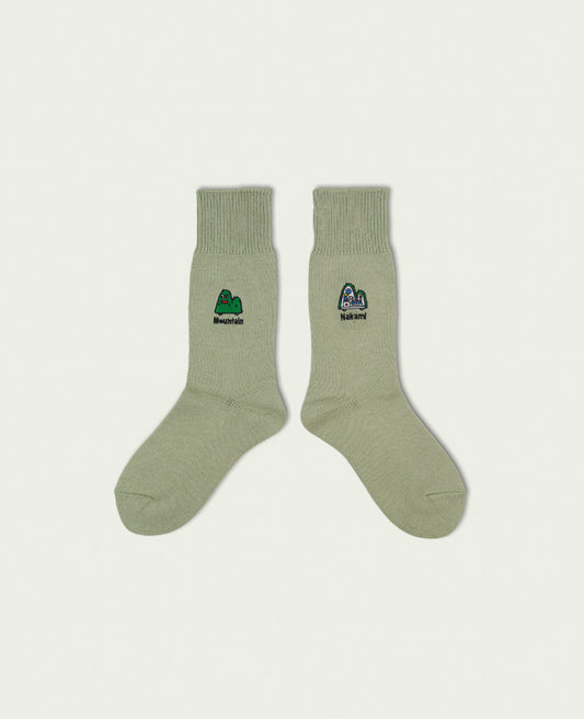 NEGOSOCKS CREW SOCKS Mountain SMOKE