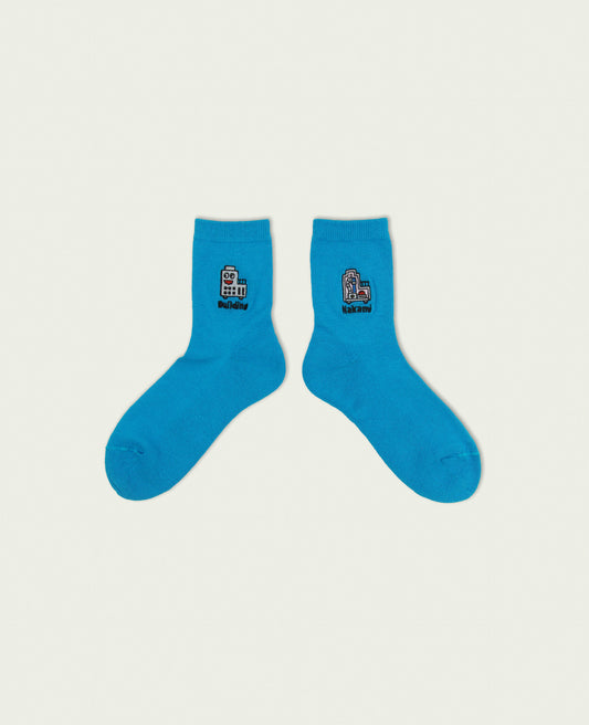 NEGOSOCKS パイルソックス Building BLUE