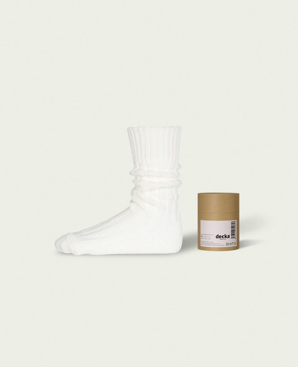 【decka Quality socks】 Cased Heavyweight Plain Socks -2nd Collection-