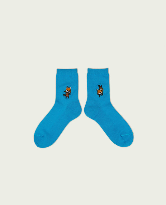 Pan-Dance Social Club 刺繍靴下 RED PANDA