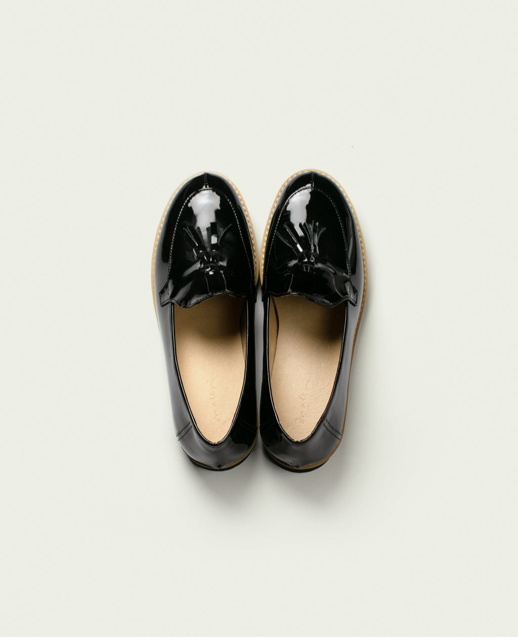 【 materi 】 a-02 | Leather Shoes | patent black