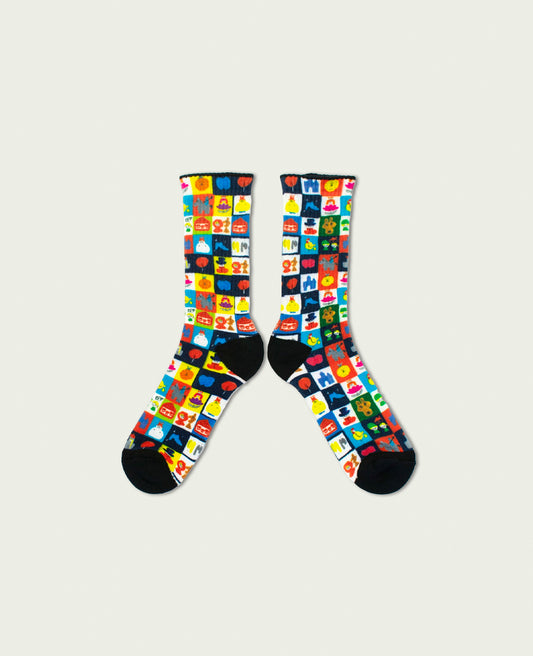 materi(マテリ) Socks | multi print | Men's(ミズノマサミ)