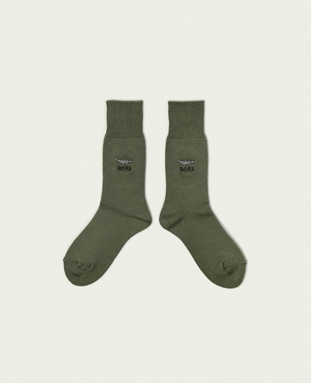 ネゴシックスの靴下NEOGSOCKS(ネゴソックス) Crew Socks | BORA Olive