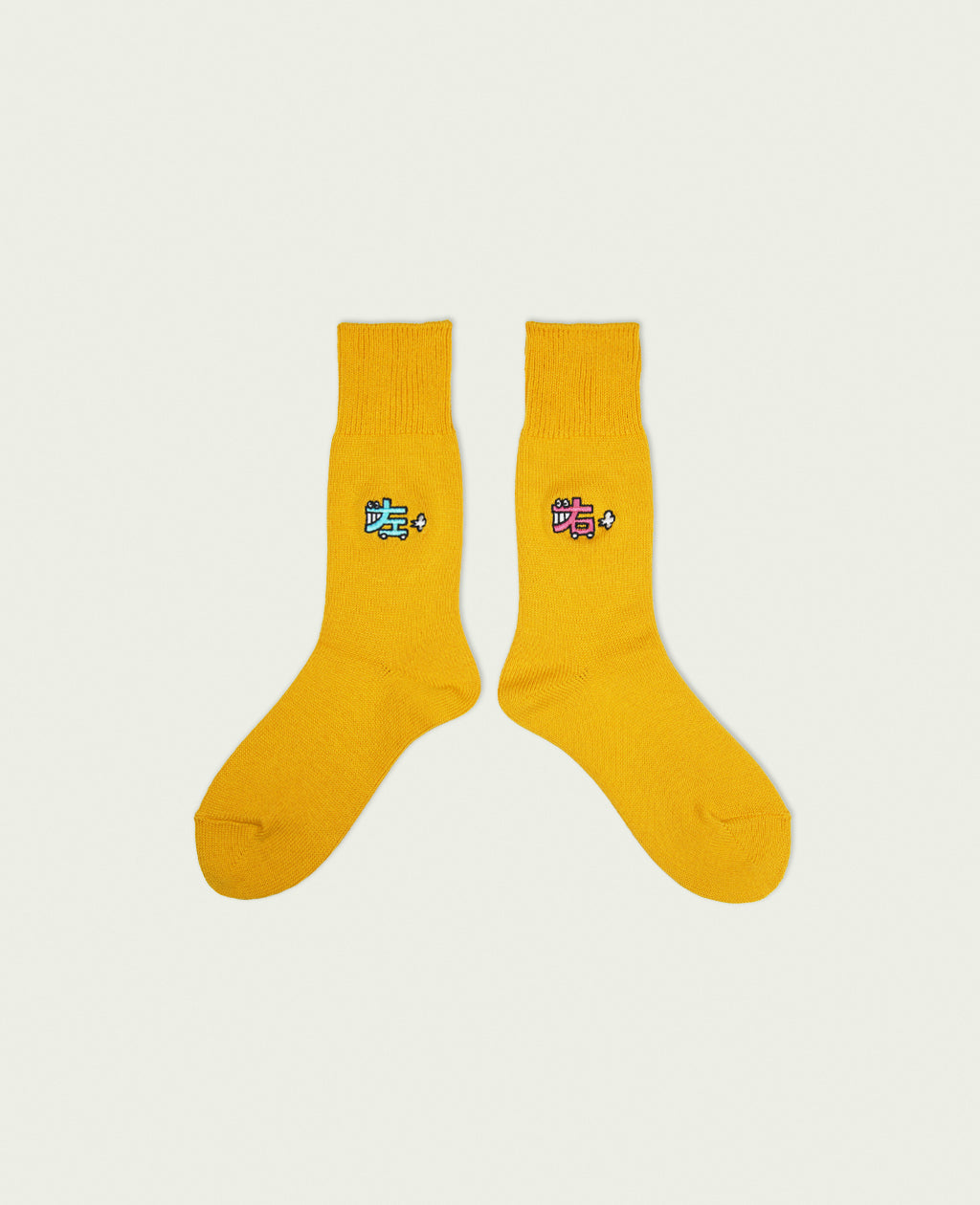 ネゴシックスの靴下NEOGSOCKS(ネゴソックス) Crew Socks | みぎひだり Yellow