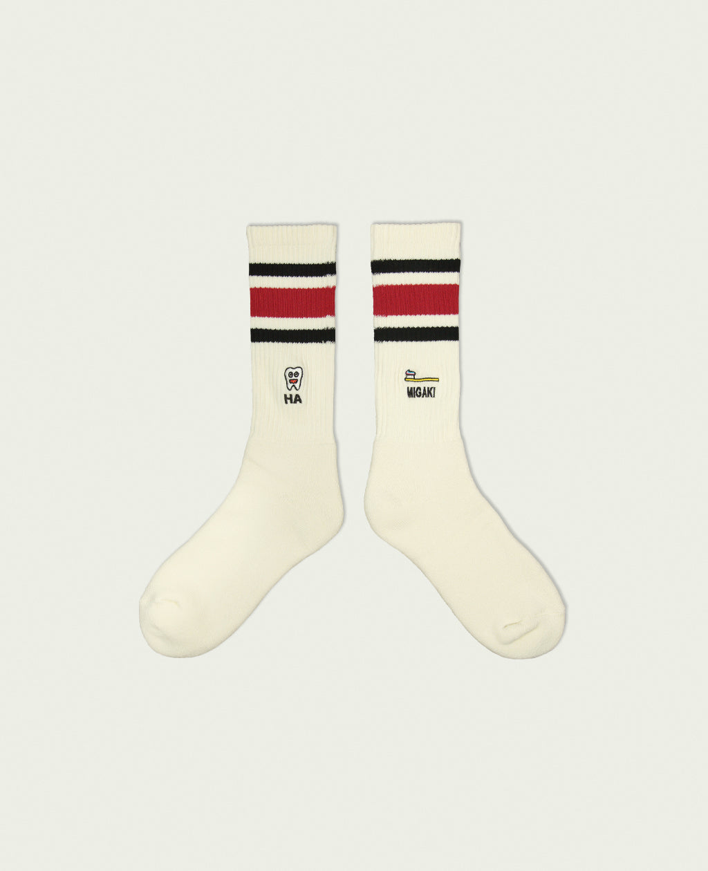 ネゴシックスの靴下NEOGSOCKS(ネゴソックス) 80's Skater Socks | HA-MIGAKI(nego6)Red