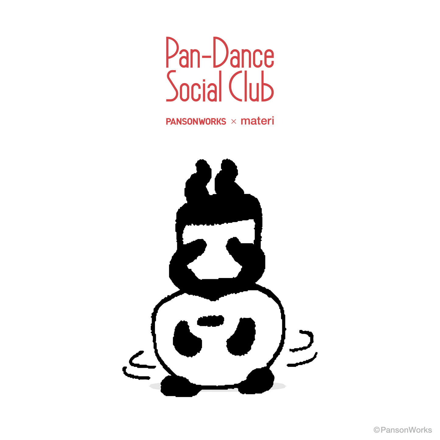 Pan-Dance Social Club 刺繍靴下 PANDA
