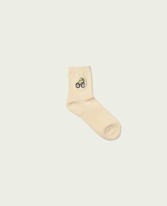 materi(マテリ) Socks | Cycling(ますたにあやこ)Ecru