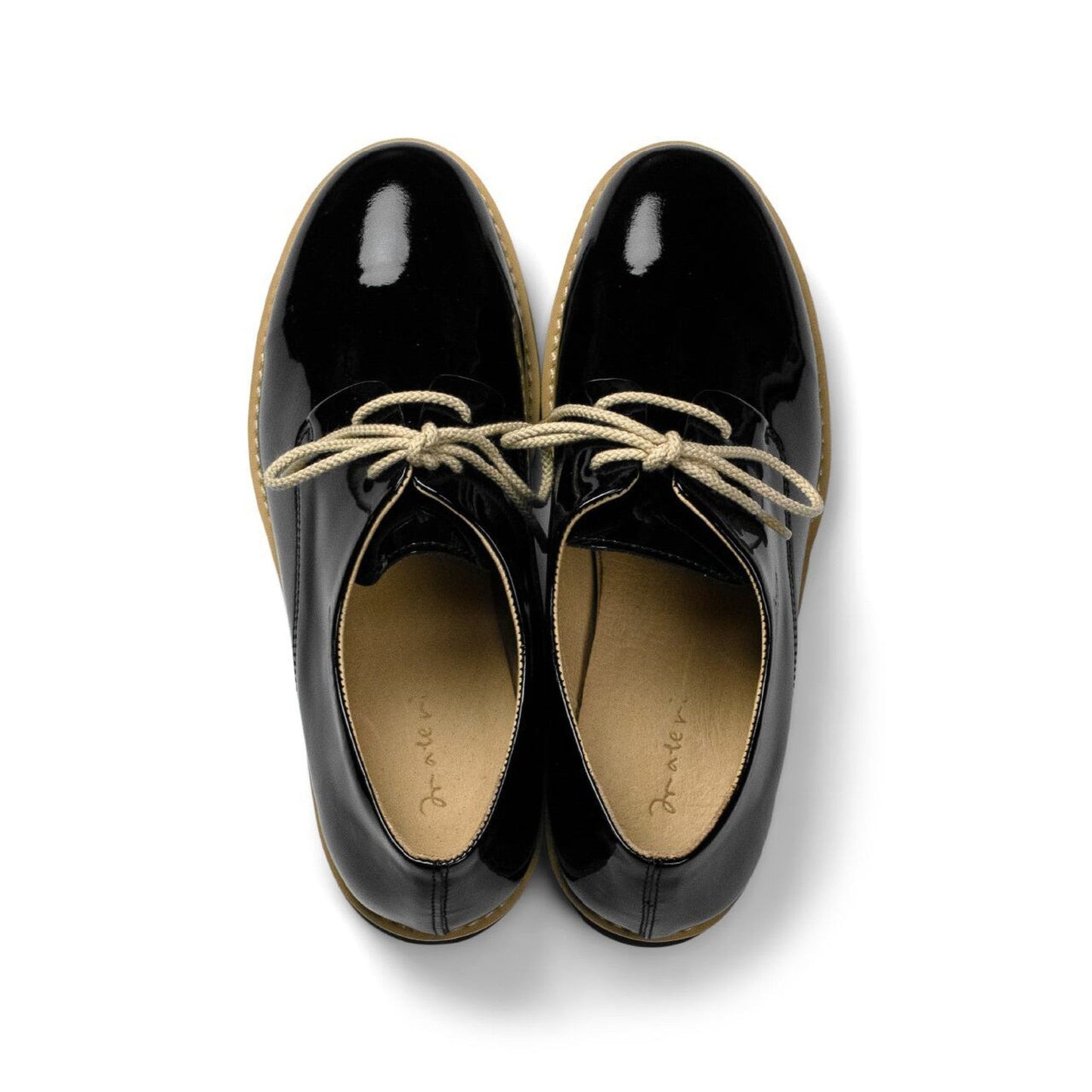 【 materi 】 Leather Shoes | Patent Black