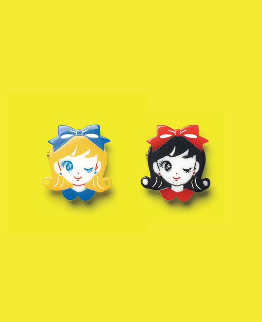 おまけ星 リボンガール ブローチ / materi(マテリ)