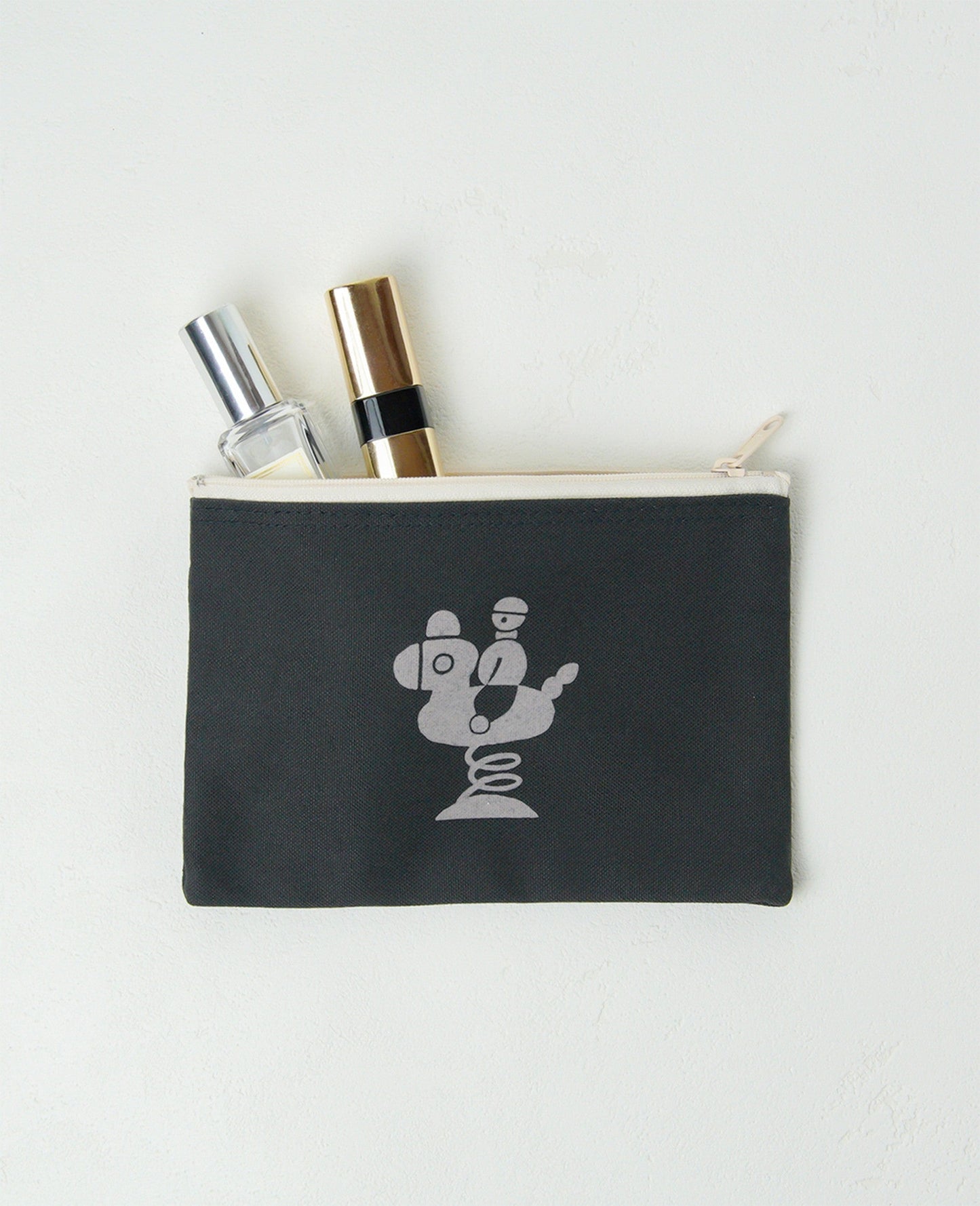 ますたにあやこ 公園時間 ポーチ / materi(マテリ) Deep Gray