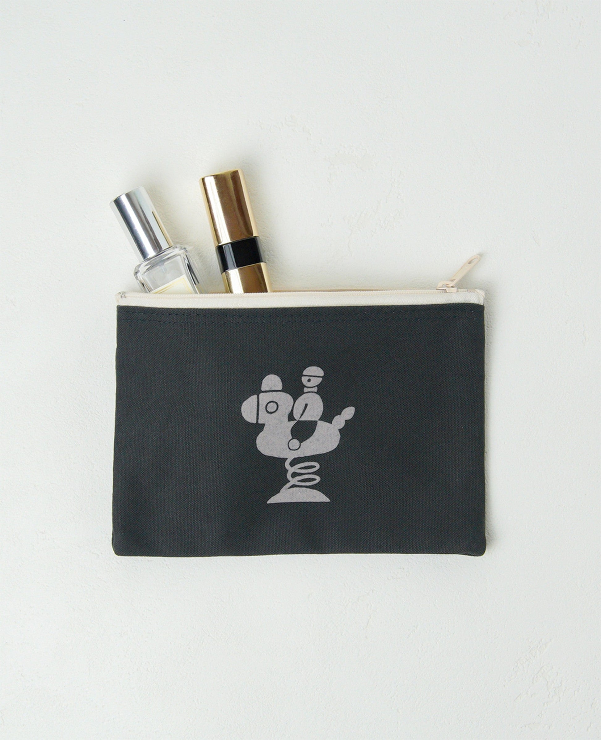 ますたにあやこ 公園時間 ポーチ / materi(マテリ) Deep Gray