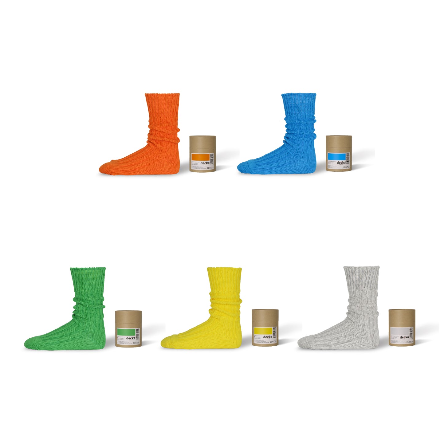 デザイン靴下【decka Quality socks】 Cased Heavyweight Plain Socks -4th Collection-