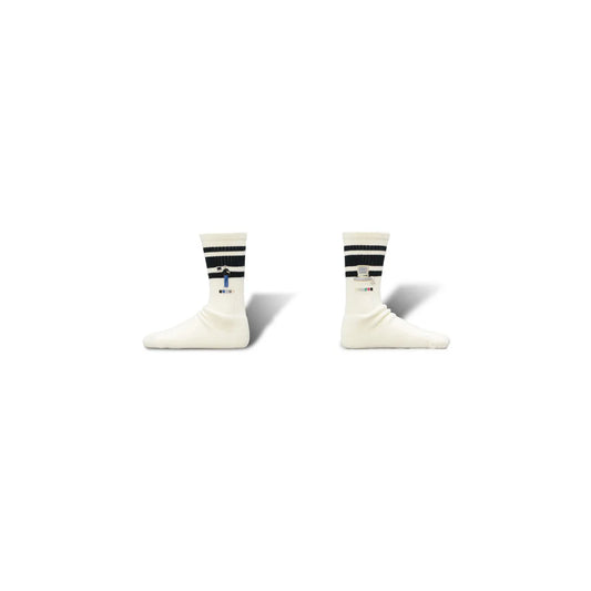 80's Skater Socks  (Silicon Valley) by BRUNA BOINNE × decka quality socks (black line)