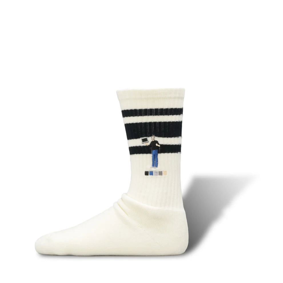 80's Skater Socks  (Silicon Valley) by BRUNA BOINNE × decka quality socks (black line)