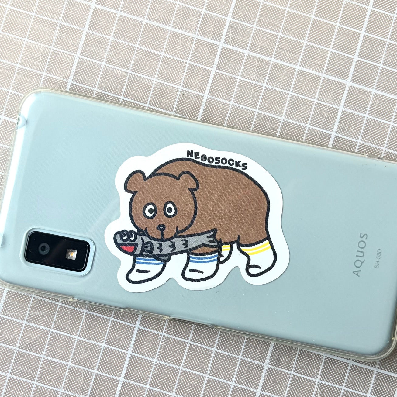 NEGOSOCKS ステッカーパックC（クマ）