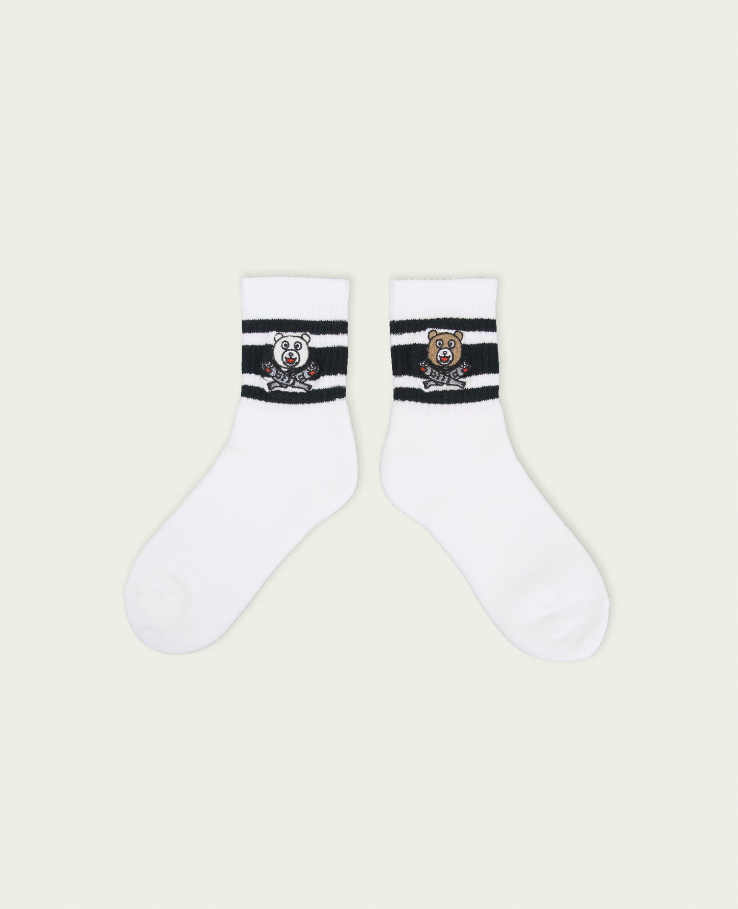 NEOGSOCKS(ネゴソックス) Line Socks  クマ　BLACK LINE