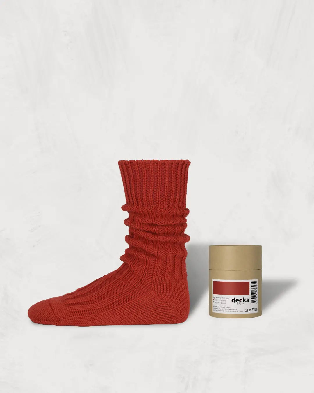 デザイン靴下【decka Quality socks】 Cased Heavyweight Plain Socks -5th Collection-