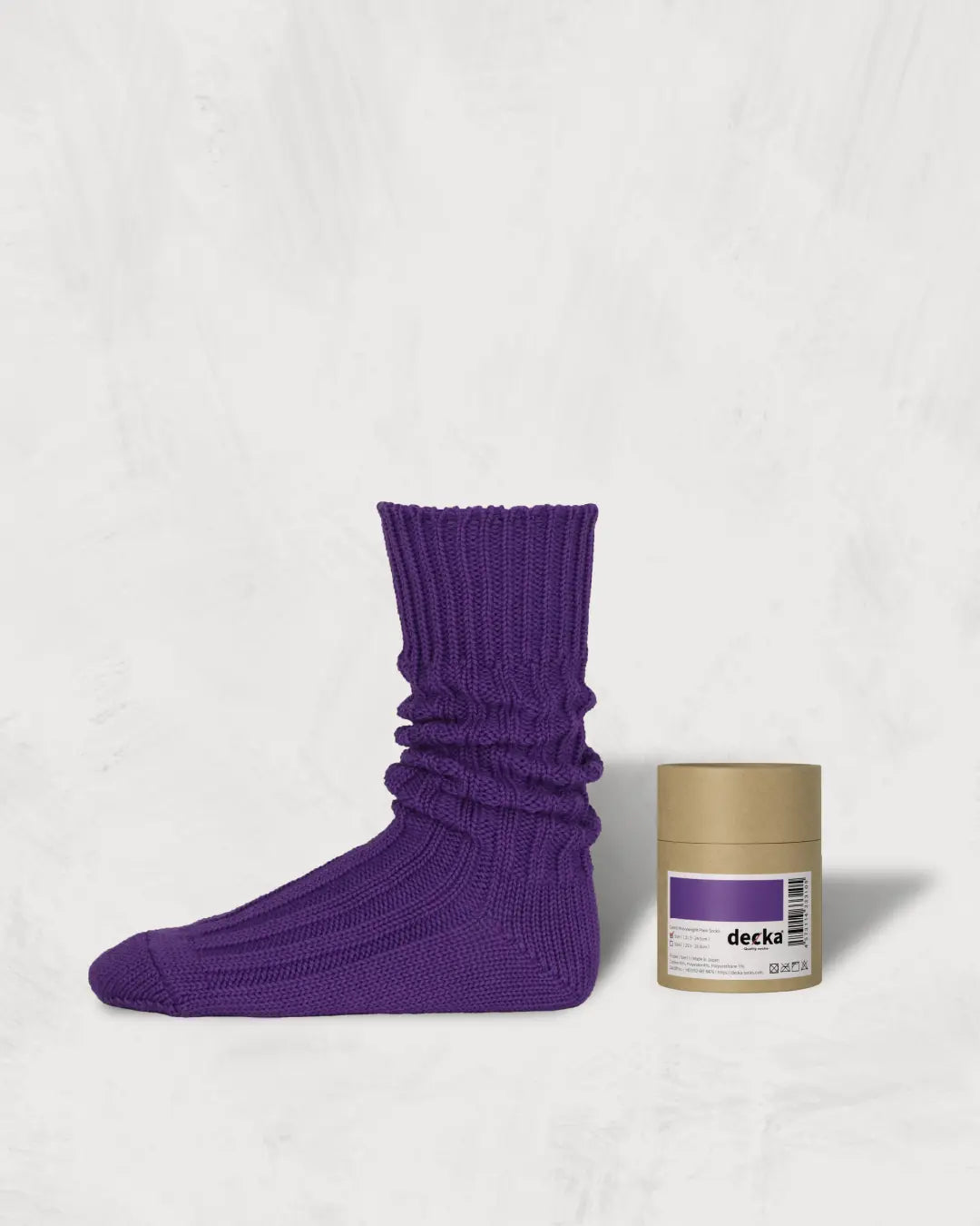 デザイン靴下【decka Quality socks】 Cased Heavyweight Plain Socks -5th Collection-