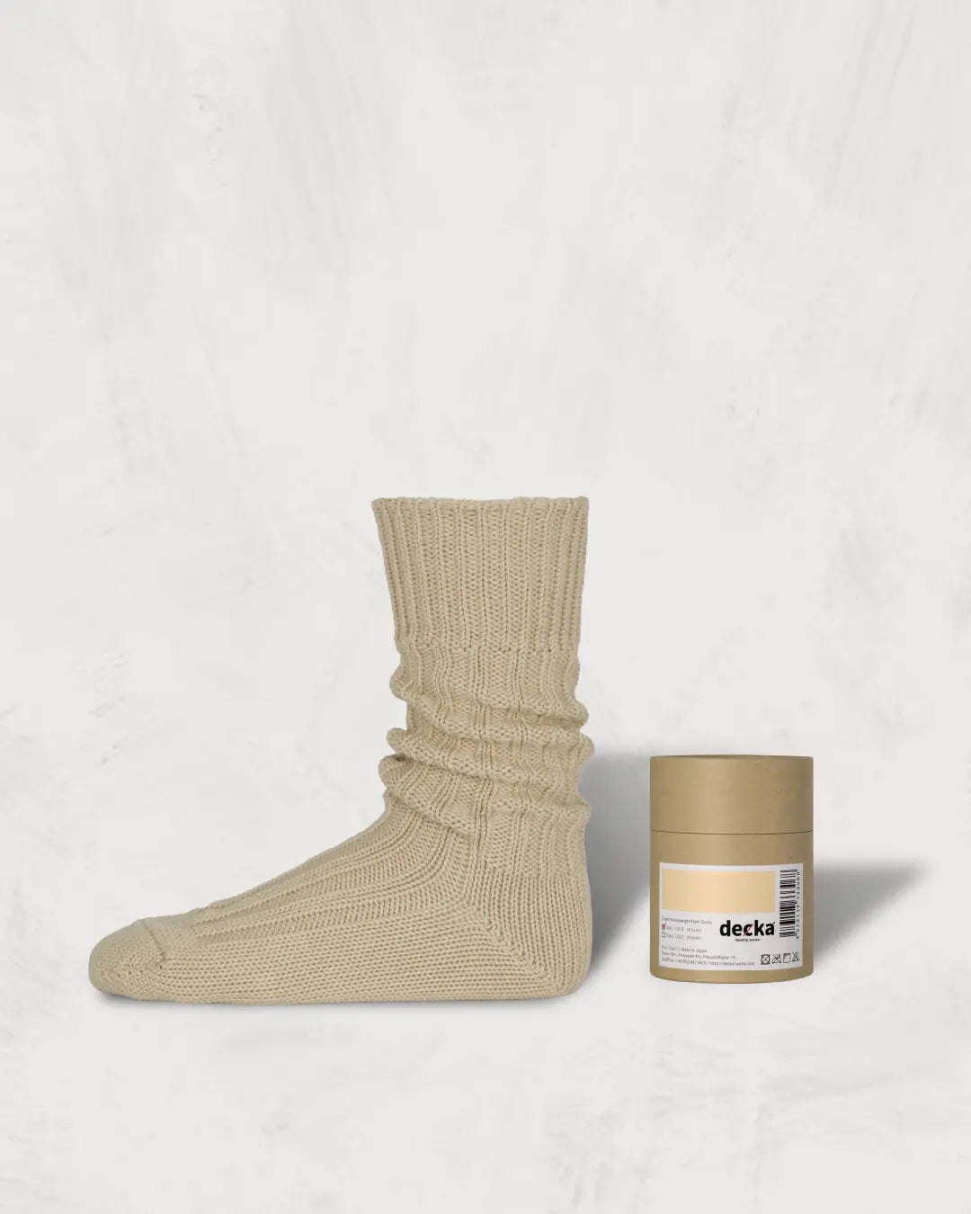デザイン靴下【decka Quality socks】 Cased Heavyweight Plain Socks -5th Collection-