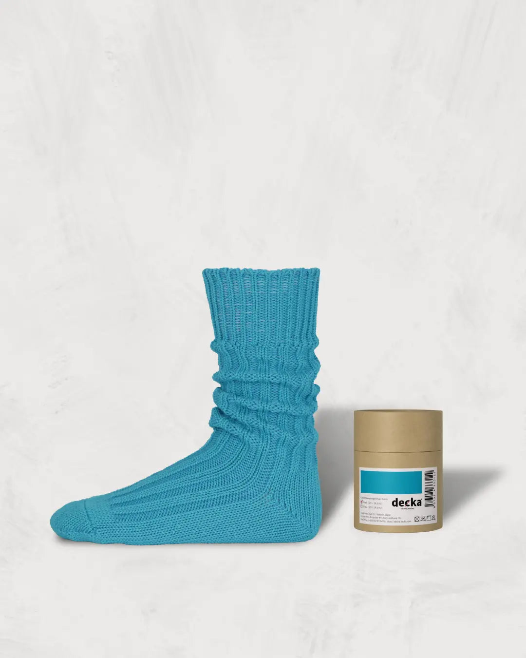 デザイン靴下【decka Quality socks】 Cased Heavyweight Plain Socks -5th Collection-