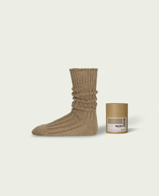 【decka Quality socks】 Cased Heavyweight Plain Socks -3rd Collection-