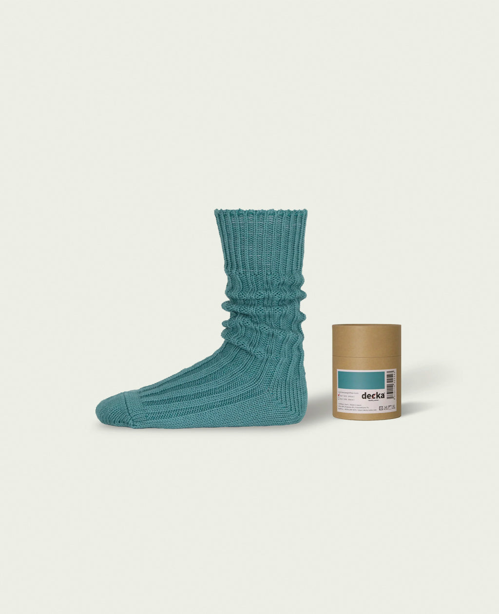 【decka Quality socks】 Cased Heavyweight Plain Socks -3rd Collection-