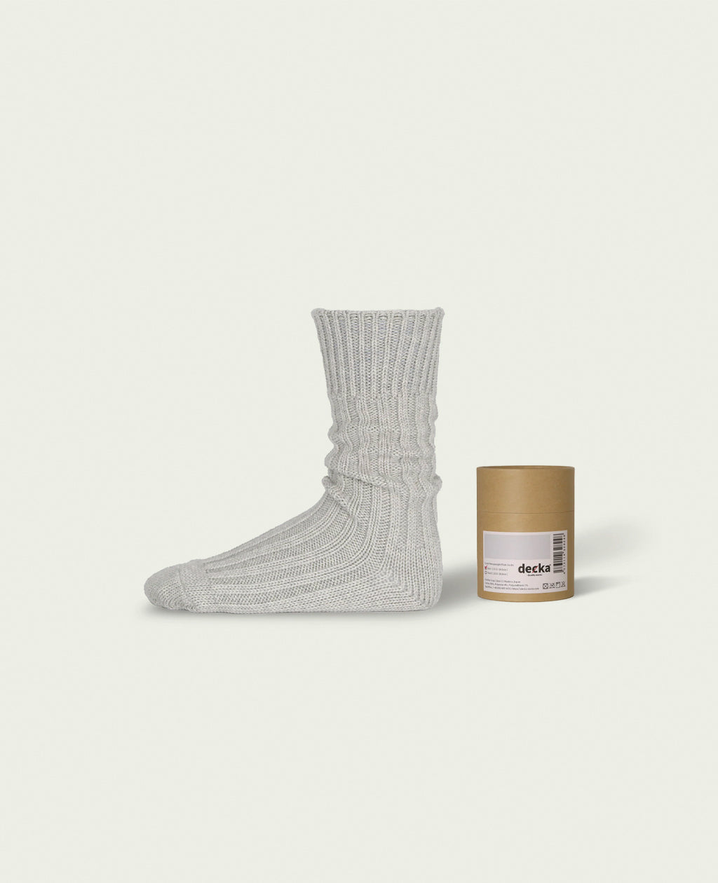 【decka Quality socks】 Cased Heavyweight Plain Socks -4th Collection-