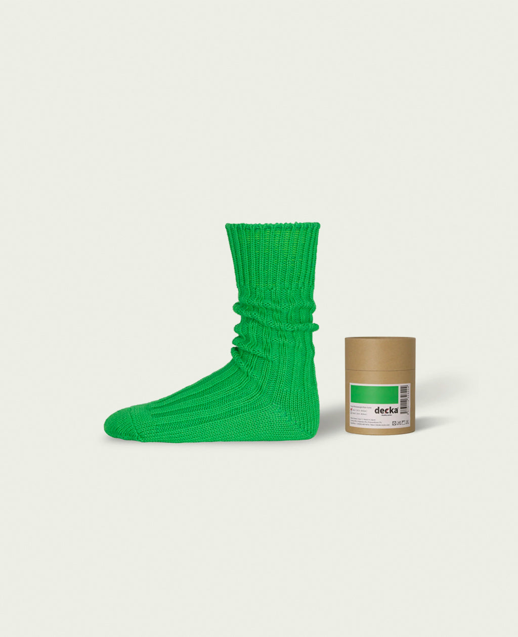 【decka Quality socks】 Cased Heavyweight Plain Socks -4th Collection-