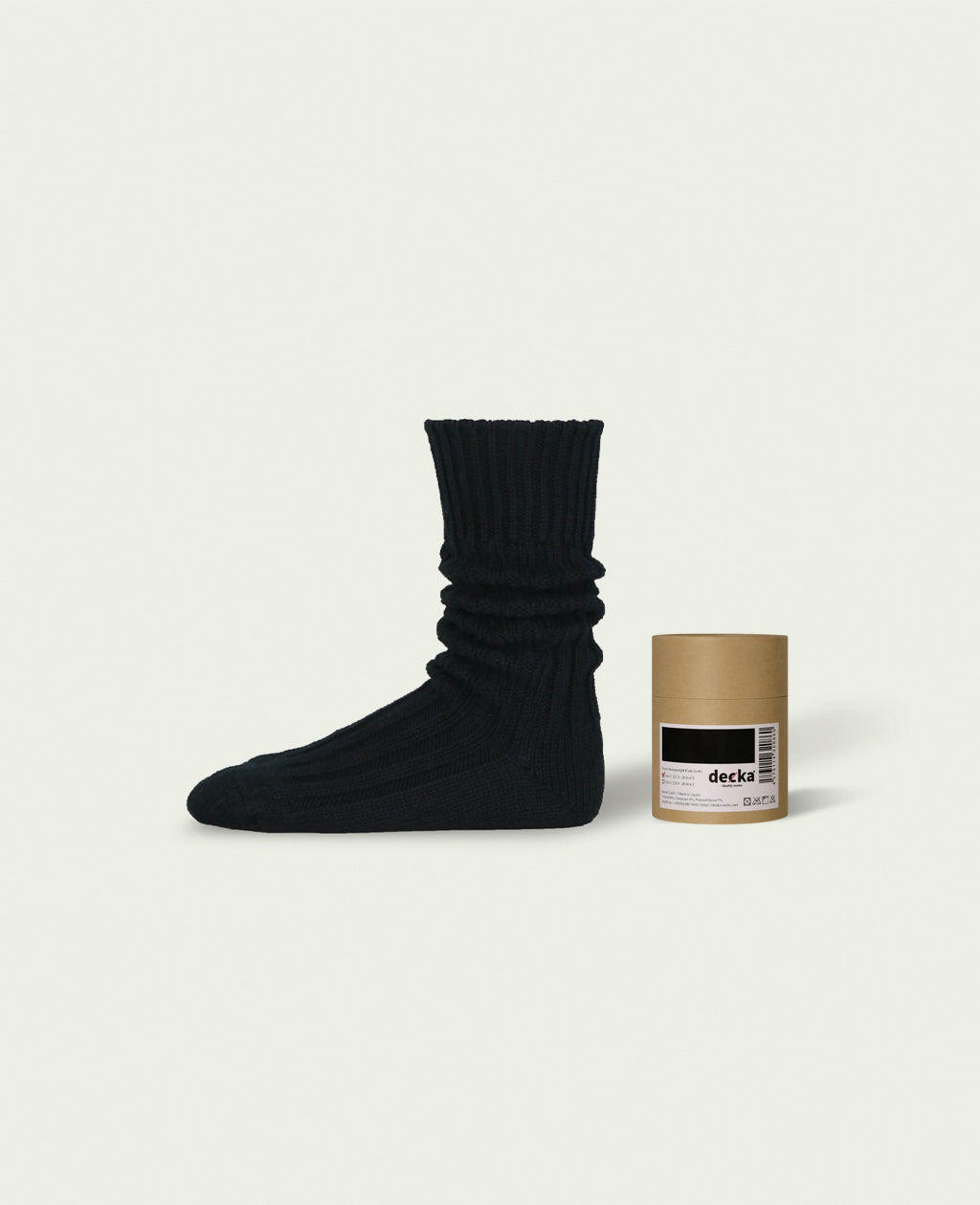 【decka Quality socks】 Cased Heavyweight Plain Socks -2nd Collection-