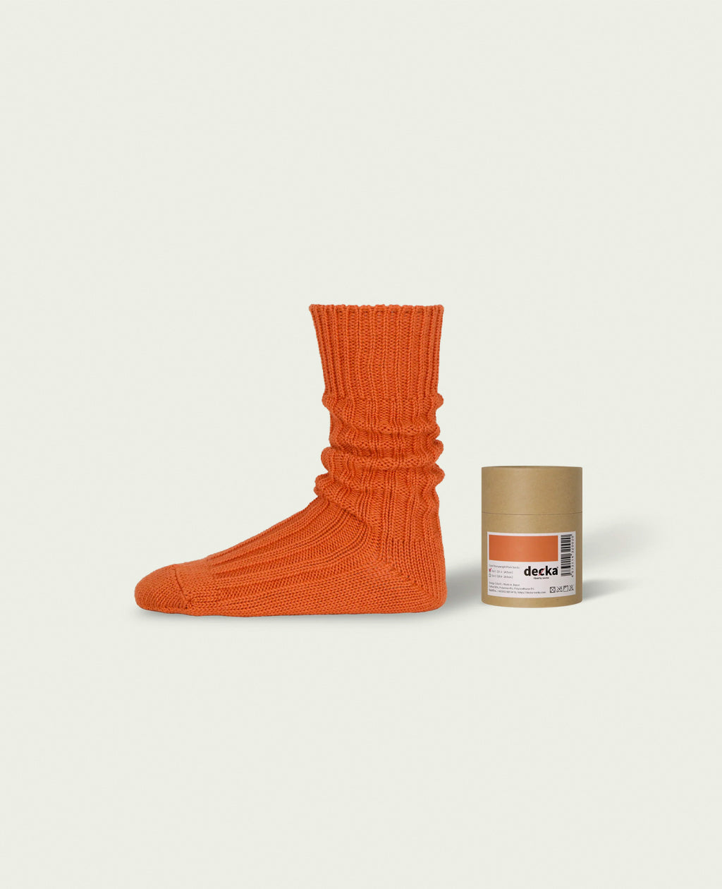 【decka Quality socks】 Cased Heavyweight Plain Socks -1st Collection-
