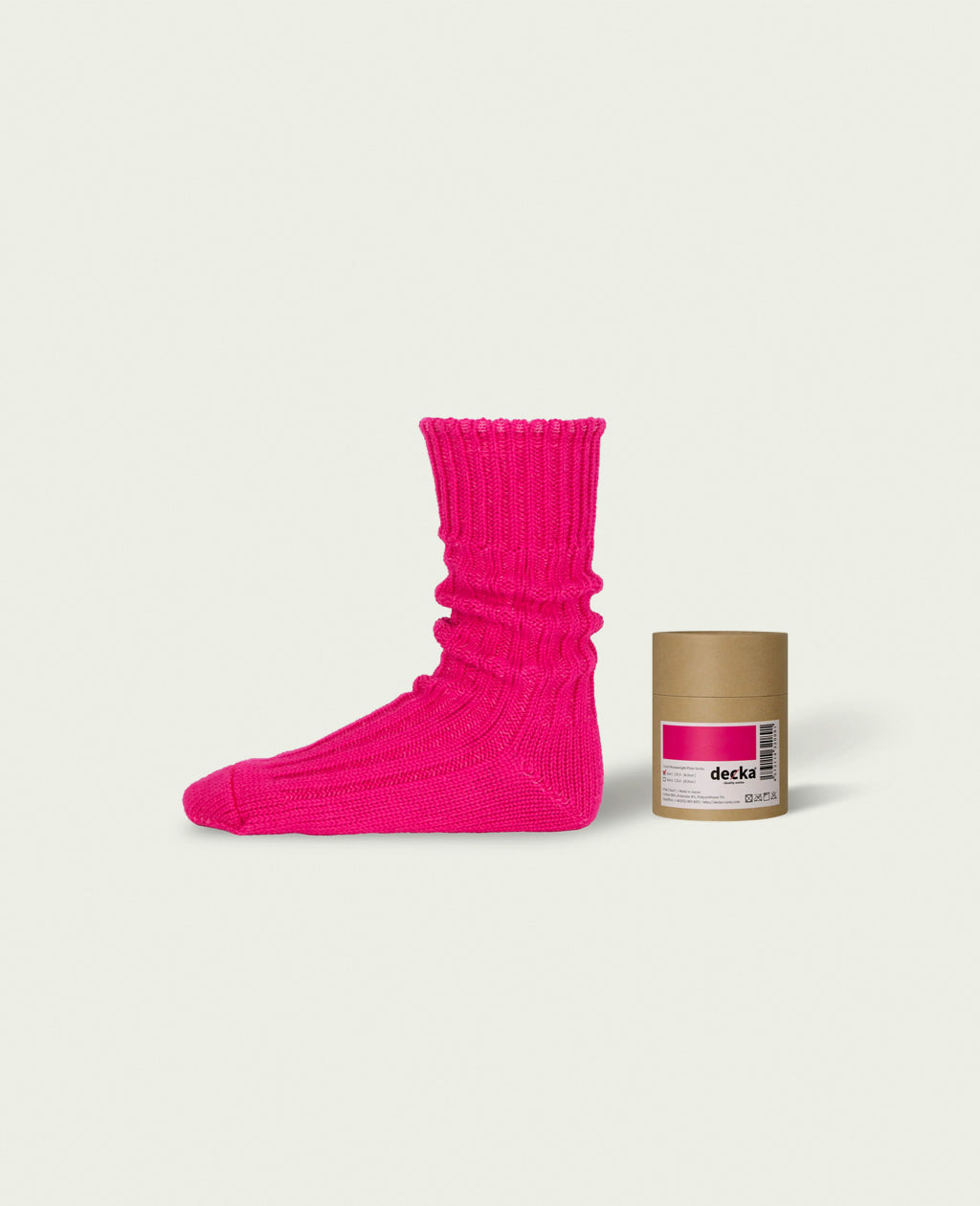 【decka Quality socks】 Cased Heavyweight Plain Socks -2nd Collection-