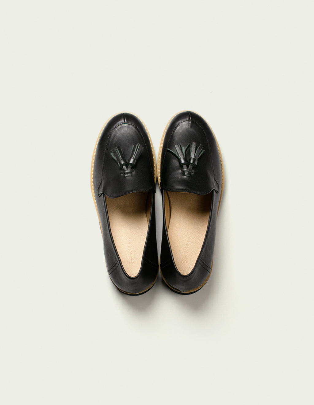 【 materi 】 a-02 | Leather Shoes | matte black