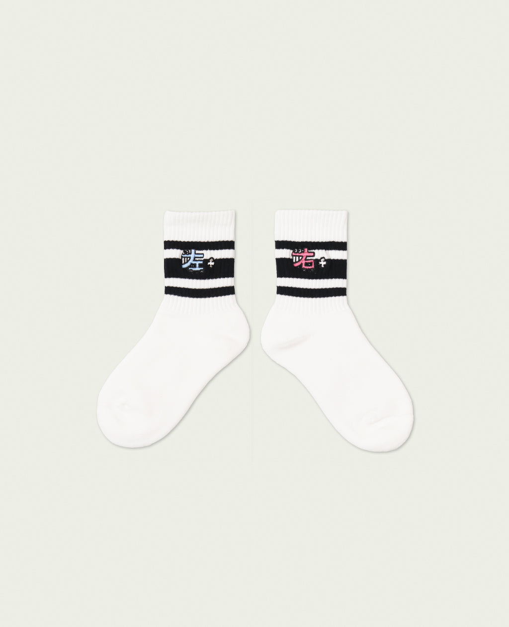 【NEGOSOCKS】 Line Socks | みぎひだり