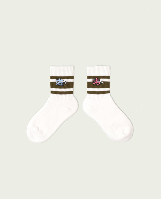【NEGOSOCKS】 Line Socks | みぎひだり