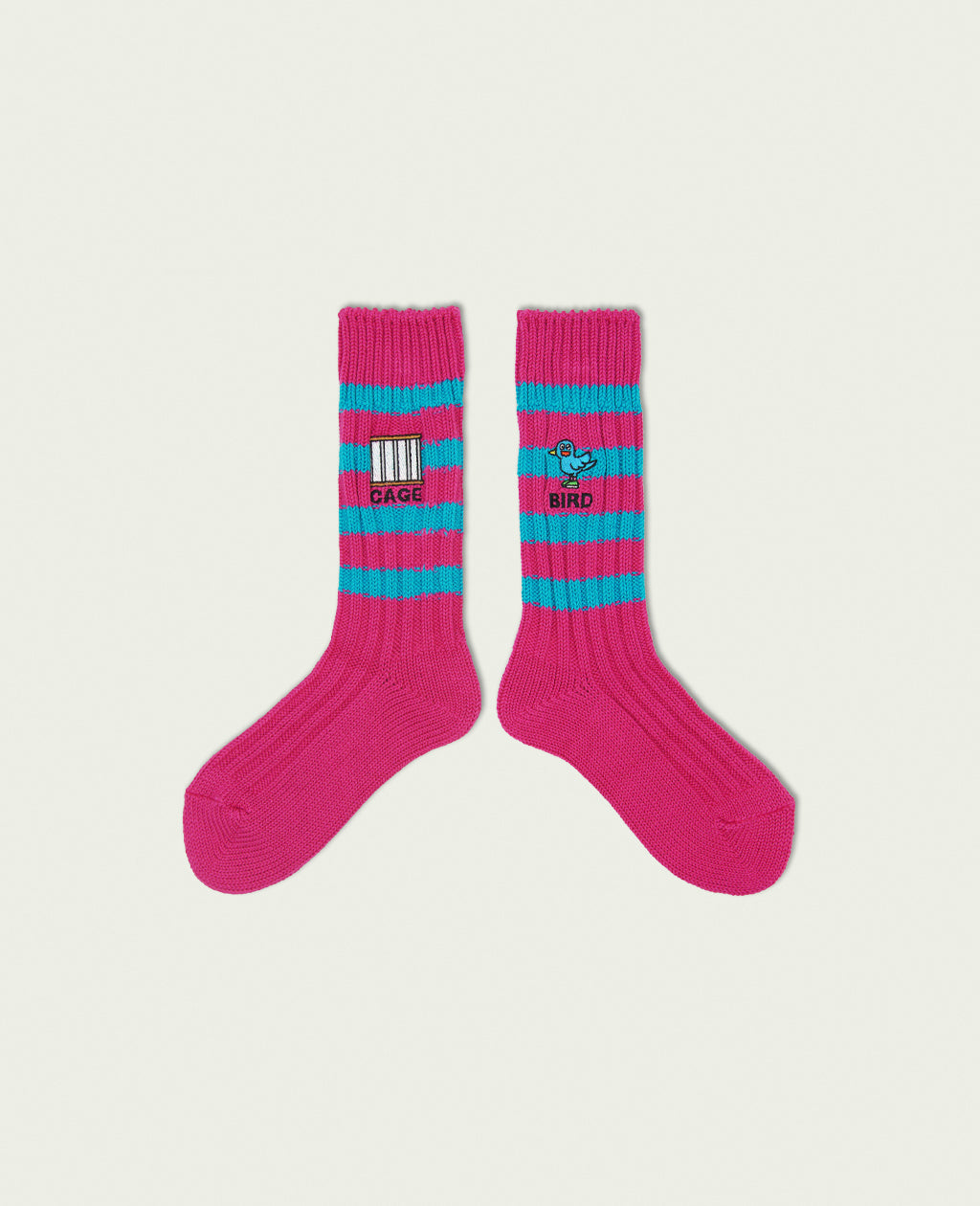 【NEGOSOCKS】 Heavyweight Socks Stripes | CAGE-BIRD（nego6）