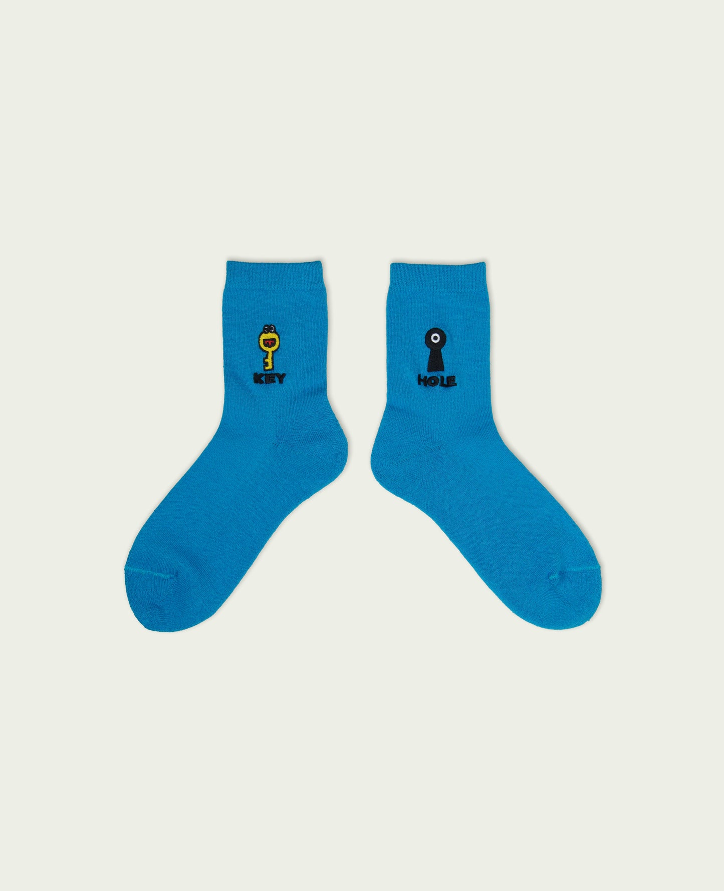 NEGOSOCKS パイルソックス　KEY×HOLE　BLUE