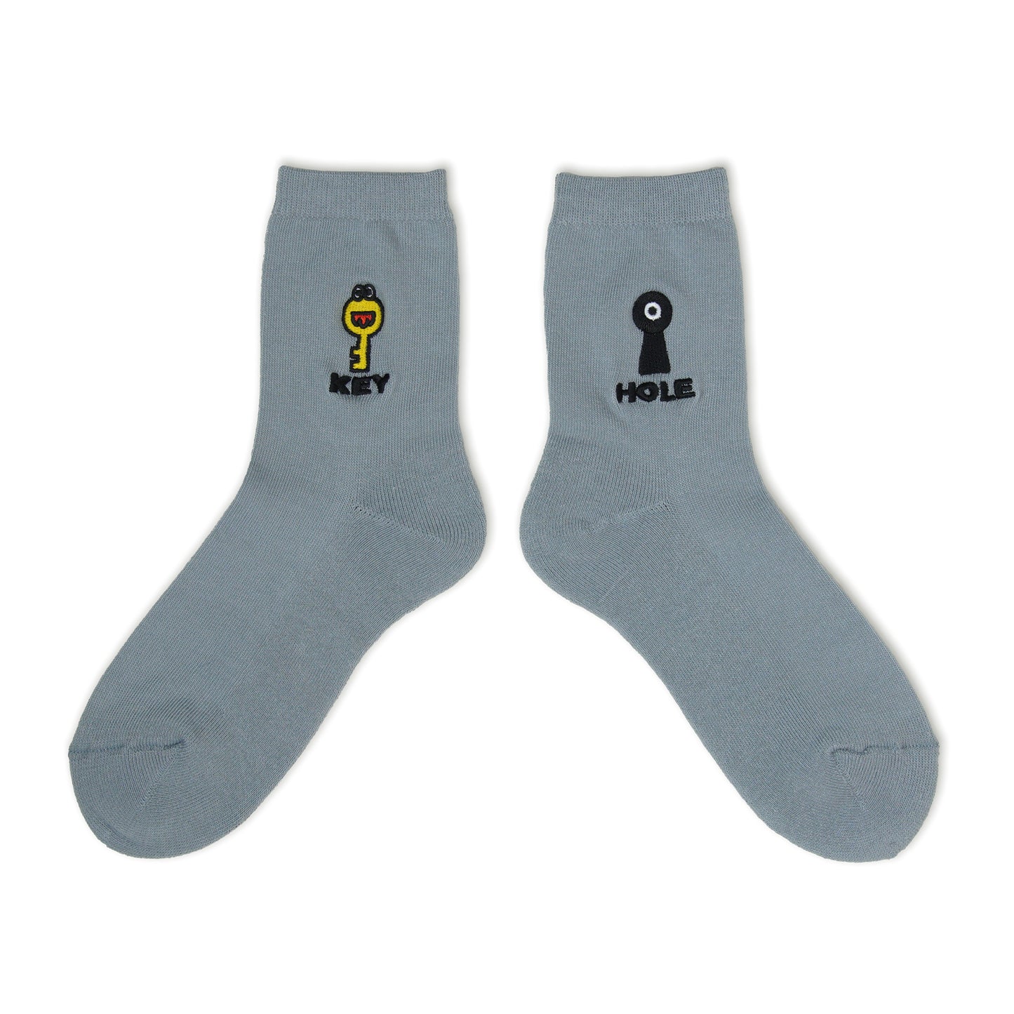 NEGOSOCKS パイルソックス　KEY×HOLE　GRAY