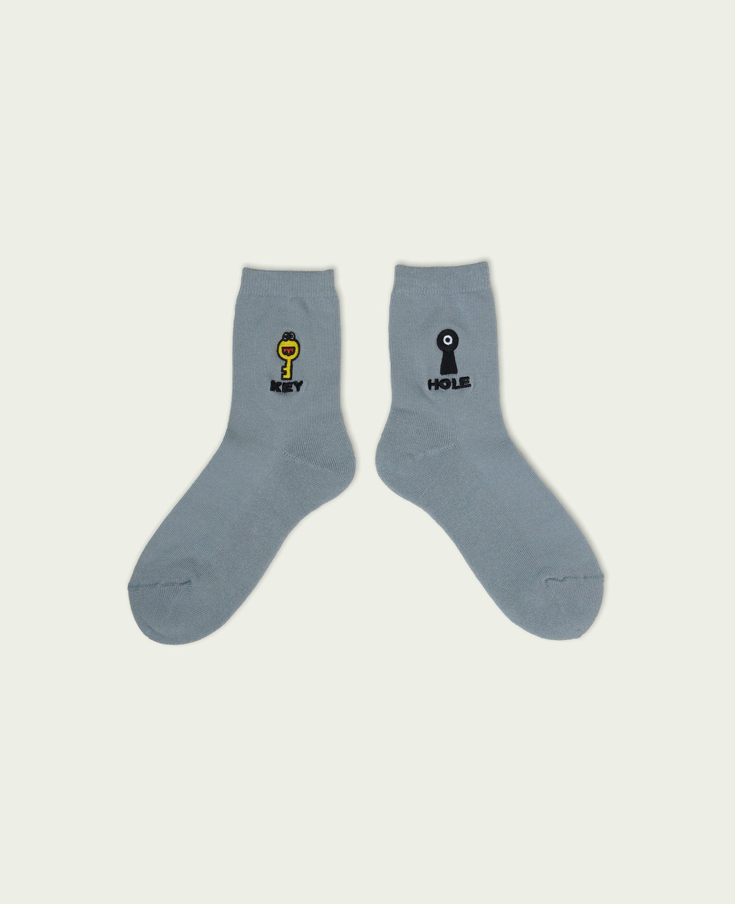 NEGOSOCKS パイルソックス　KEY×HOLE　GRAY