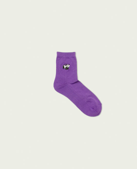 【materi】Socks | Panda Toy | Purple（ミズノマサミ）